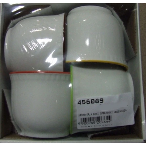 LUBIANA-KPL.4 KUBKI JUMBO+SPODKI *BOSS/WIEDEŃ*