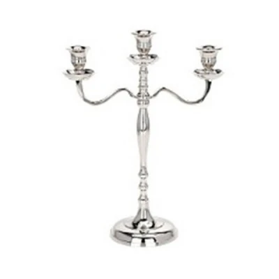 NL-ŚWIECZNIK 3-RAMIENNY NIKLOWANY