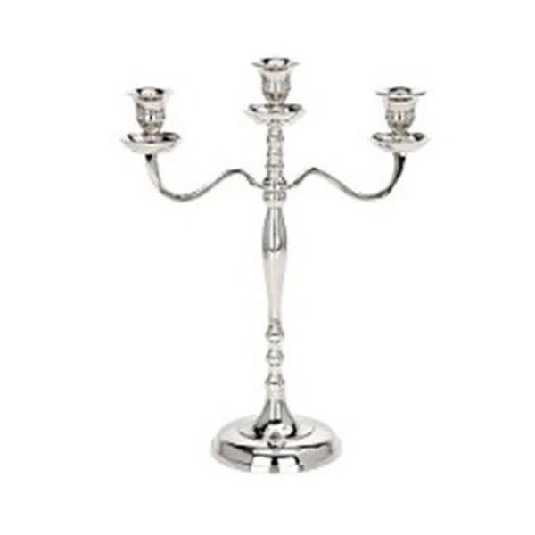 NL-ŚWIECZNIK 3-RAMIENNY NIKLOWANY