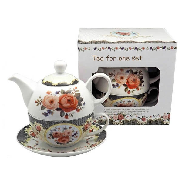 TOM-CZAJNICZEK 420ML Z FILIŻANKĄ 220ML RÓŻA CU5-120