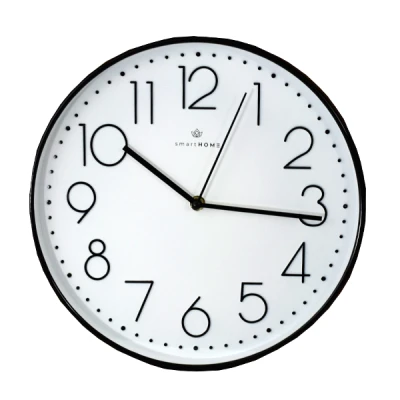 AS-ZEGAR ŚCIENNY 30CM BIAŁA TARCZA/CZARNY