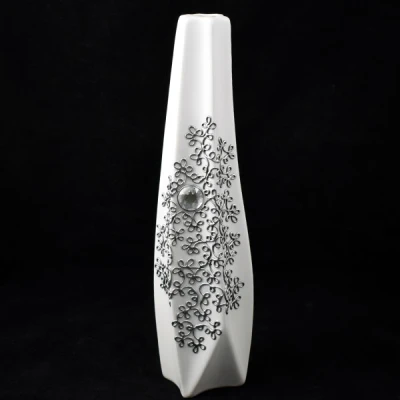 CER-WAZON KABACZEK DUŻY *DECOR SREBRO* C-683DS