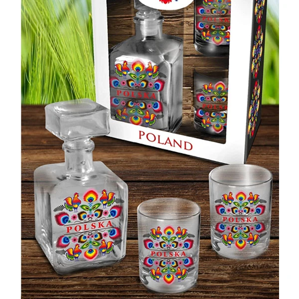 BG-KARAFKA+ DWIE SZKLANKI *FOLK 1*