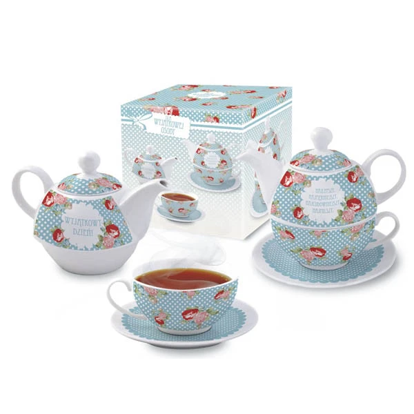 BG-ZESTAW DUO-FILIŻANKA ZE SPODKIEM+IMBRYK *WYJĄTKOWY DZIEŃ*