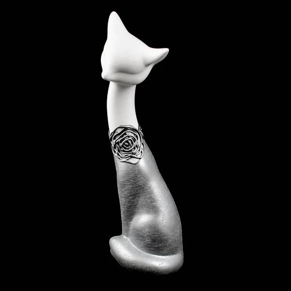 CERKAM-KOT LISEK DUŻY  *1/2 RÓŻA-BIAŁY* C-782-1/2R