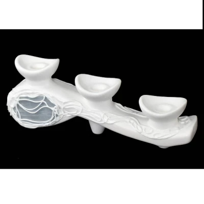 CER-ŚWIECZNIK ZJEŻDŻALNIA *WITRAŻ-BIAŁY* C-451W