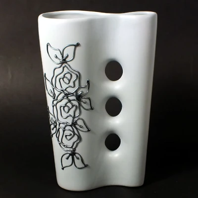 CER-WAZON 3 DZIURY *DECOR SZARY* C-028DSZ