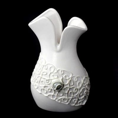 CER-WAZON TULIPANEK *DEKOR BIAŁY* C-416DB