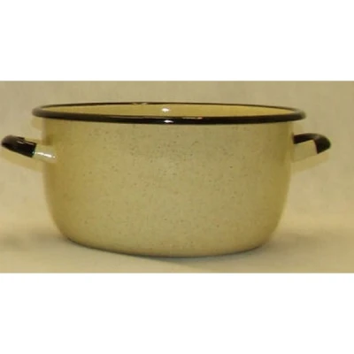 Garnek emalia WYPUKŁY 24CM DOMOS