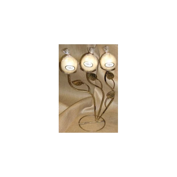 ŚWIECZNIK "3"+ŚWIECZKI  10-944