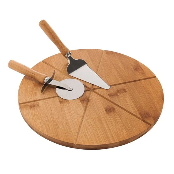 TADAR-ZESTAW DO SERWOWANIA PIZZY/DESKA+ŁOPATKA+RADEŁK0/