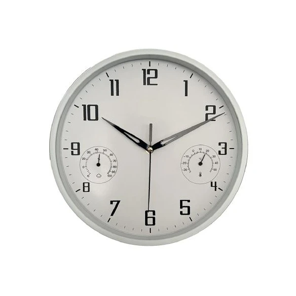 AS-ZEGAR/TERMO/HIGRO 30CM BIAŁY