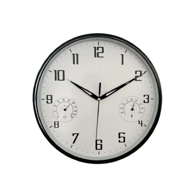 AS-ZEGAR/TERMO/HIGRO 30CM CZARNY