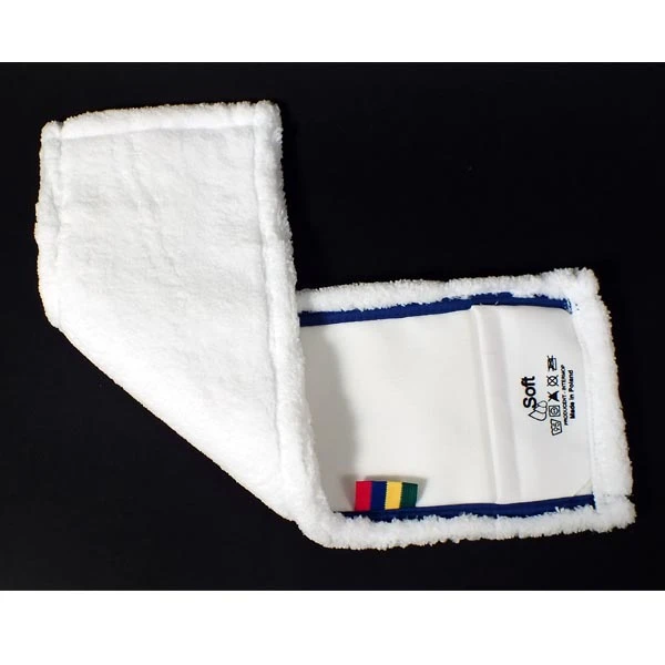 AT-MOP PŁASKI 50CM MIKROFAZA BIAŁY KIESZENIOWY MOPM50