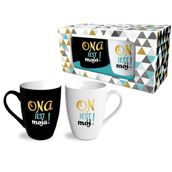BG-ZESTAW 2-KUBKÓW BARYŁKA 300ML *ONA JEST MOJA/ON JEST MÓJ*