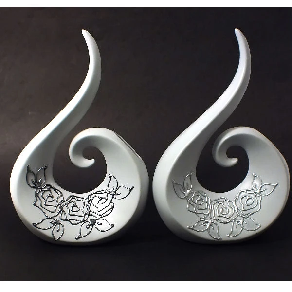 CERKAM-STROIK WIOLONCZELA ŚREDNIA *DECOR SZARY RÓŻA*C-232DSZ