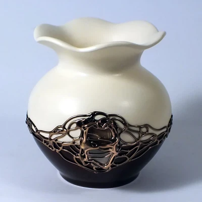 CER-WAZON GRUBY KWIAT *DECOR 1/2VENGE/BRĄZ* C-057-1/2DV/BR