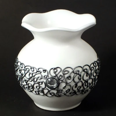 CER-WAZON GRUBY KWIAT *DECOR SREBRO* C-057DS