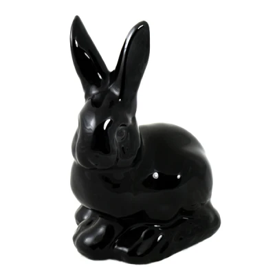 CER-ZAJĄC SZARAK DUŻY *SZKLIWO CZARNE* C-746SZK