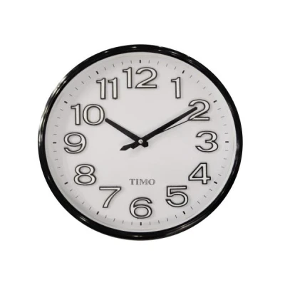 FENIKS-ZEGAR ŚCIENNY  35CM *TIMO 45* CZARNY