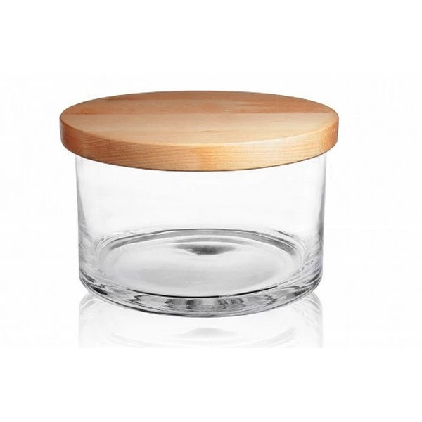 GLASMARK-SALATERKA WARSTWOWA DREWNO/SZKŁO 21,5CM