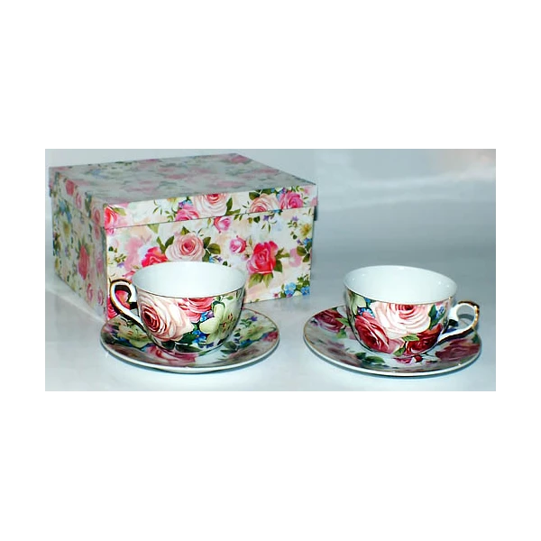 4WD-KPL. KAWA 2+2+ŁYŻECZKI *RÓŻA RÓŻOWA* RRO006