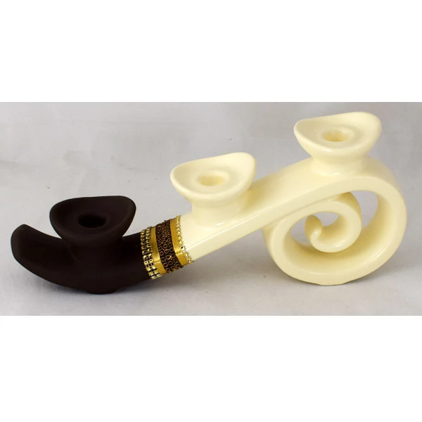 CER-ŚWIECZNIK ZJEŻDŻALNIA SPIRALA DECOR PASEK 1/2 KREM* C-900P