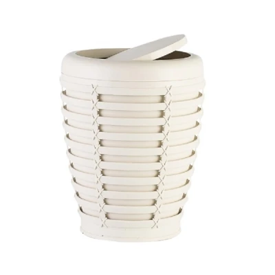 KATEX-KOSZ NA ŚMIECI OKRĄGŁY *PALM* 7,5L *BEŻ*