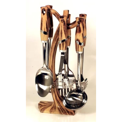 PRZYBORY KUCHENNE 7EL. DREWNOPODOBNE 12103