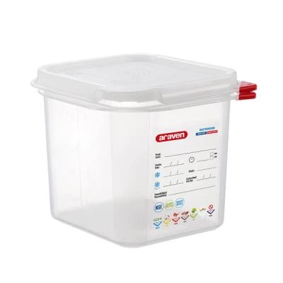 ST-POJEMNIK GN 1/6 150MM POLIPROPYLEN Z POKRYWĄ SZCZELNĄ 166155