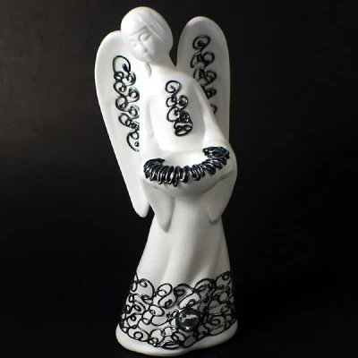 CER-ANIOŁ AMOR *DEKOR SREBRO* C-121DS