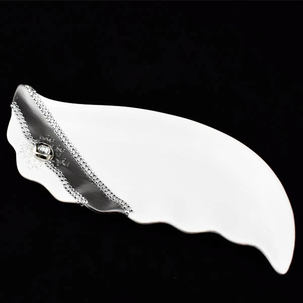 CER-PODSTAWKA FALBANKA MAŁA *DEKOR PASEK BIAŁY* C-818P