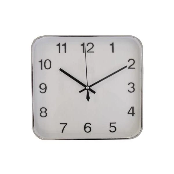 FENIKS-ZEGAR ŚCIENNY 29CM *TIMO 48* SREBRNY