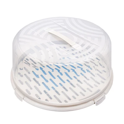 POJEMNIK NA CIASTO PUDEŁKO NA TORT PLASTIKOWY 33cm POKRYWA WKŁAD CHŁODZĄCY