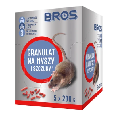 BROS-GRANULAT NA MYSZY I SZCZURY (5X200G) 1KG