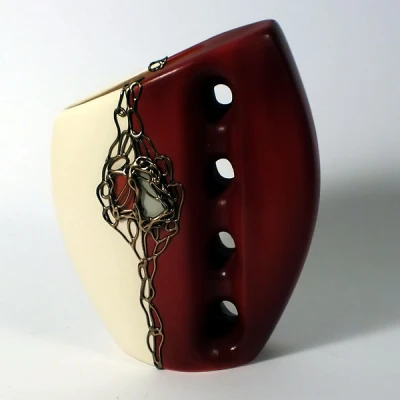 CER-WAZON 4 OTWORY *DECOR MAHOŃ* C-220DM