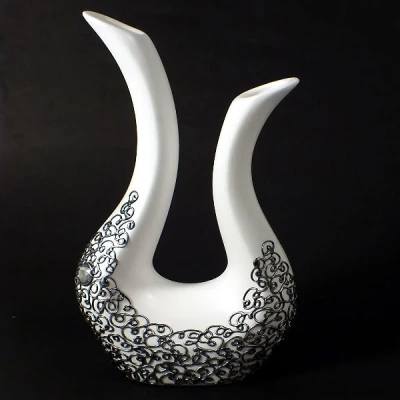 CER-WAZON HARFA DUŻA *DECOR SREBRO* C-201DS