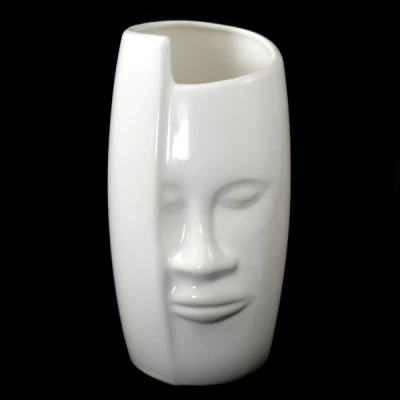 CER-WAZON MASKA OKRĄGŁY *SZKLIWO BIAŁE* C-1026SZB