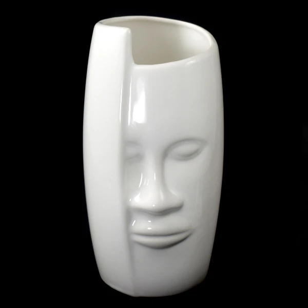 CER-WAZON MASKA OKRĄGŁY *SZKLIWO BIAŁE* C-1026SZB