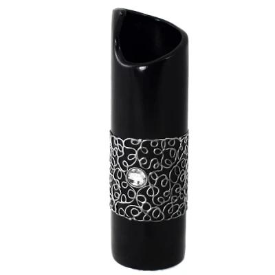 CER-WAZON TUBA MINI *DEKOR SREBRO-CZARNY* C-400SC