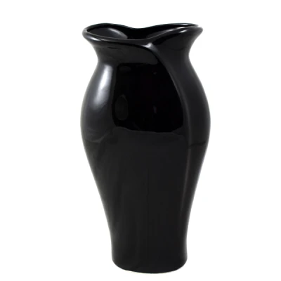 CER-WAZON TULIPAN WYSOKI* DEKOR SZKLIWO CZARNE* C-515SZK