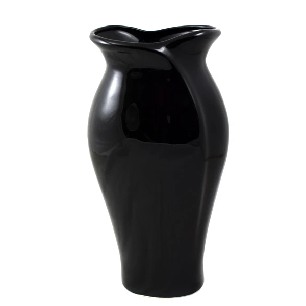 CER-WAZON TULIPAN WYSOKI* DEKOR SZKLIWO CZARNE* C-515SZK