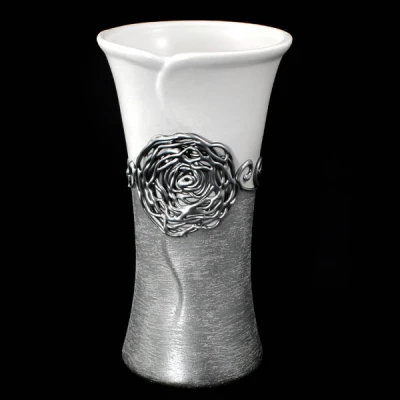 CER-WAZON ŻMIJKA *DEKOR 1/2 RÓŻA-BIAŁY* C-766-1/2R