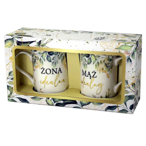 CF-ZESTAW 2-KUBKÓW 290ML *MĄŻ IDEALNY/ŻONA IDEALNA*