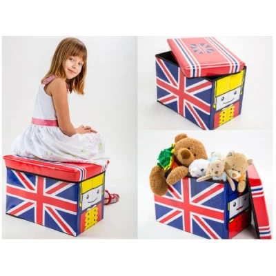 EUR-POJEMNIK PUFA *UK FLAG* SU-06