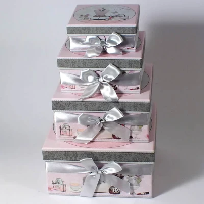 GARDEN-KPL. 4 PUDEŁEKO KWADRATOWYCH *H5147J-C418*