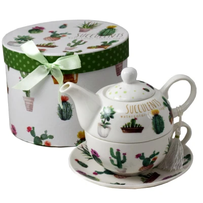 MMG-FILIŻANKA+SPODEK+DZBANEK 42267 KAKTUS