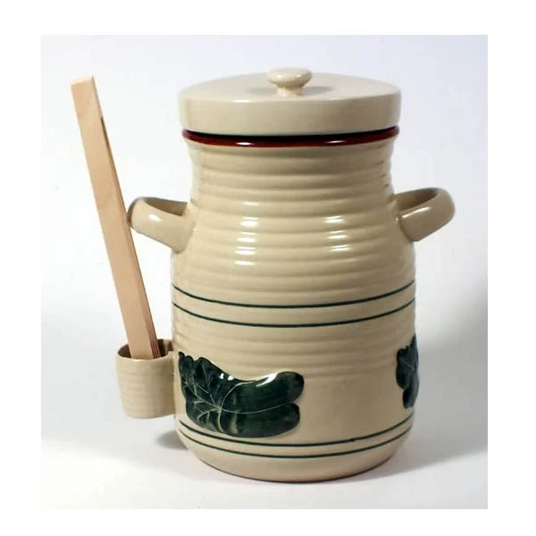 POJEMNIK CERAMICZNY NA OGÓRKI 3,5L+SZCZYPCE 1186