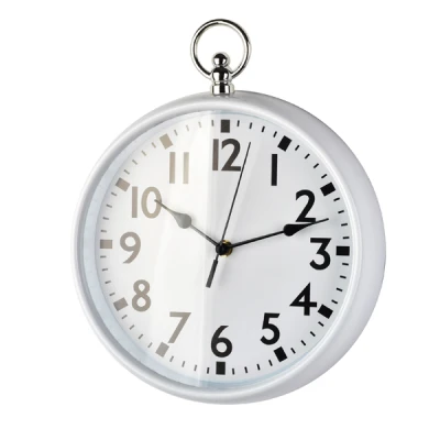 MON-ZEGAR OKRĄGŁY BIAŁY 30CM  8346