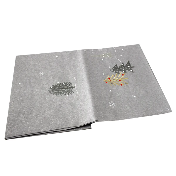 MESA-BIEŻNIK *BOŻE NARODZENIE* 60X120 SZARY 427